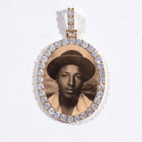 3D Oval Custom Picture Pendant