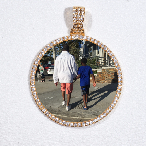 MEDIUM 3D CIRCLE CUSTOM PICTURE PENDANT