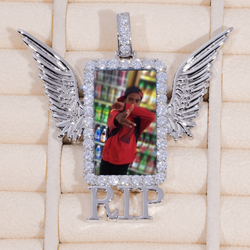 RIP WING 3D CUSTOM PICTURE PENDANT