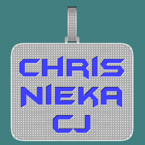 CUSTOM LETTER NECKLACE 3D BIG SQUARE