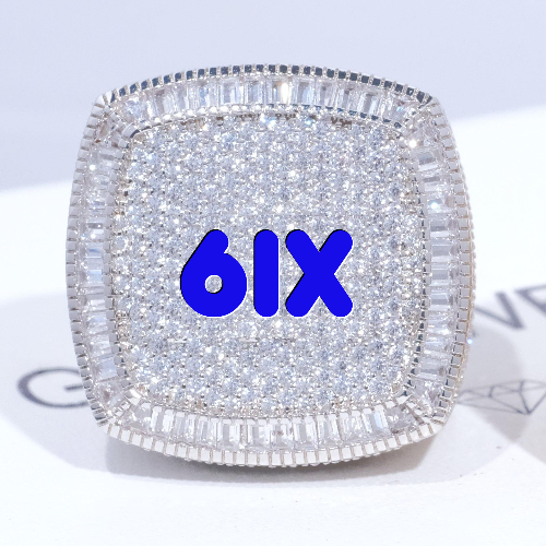 CUSTOM LETTER 3D ICED RING