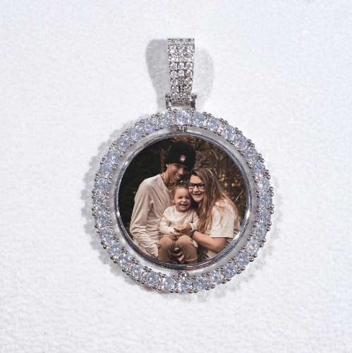 3D Spinning 2-Faced Custom Picture Pendant