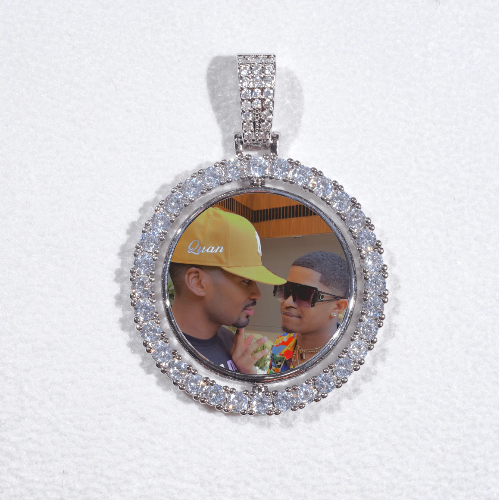 3D Spinning 2-Faced Custom Picture Pendant