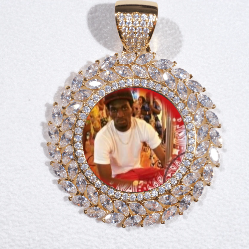 Large 3D Wheat Ear Custom Picture Pendant