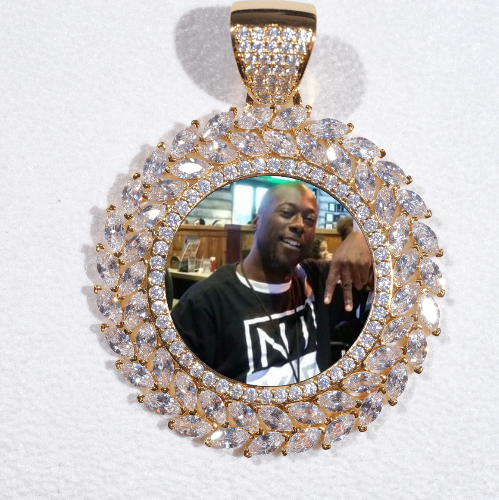 Large 3D Wheat Ear Custom Picture Pendant