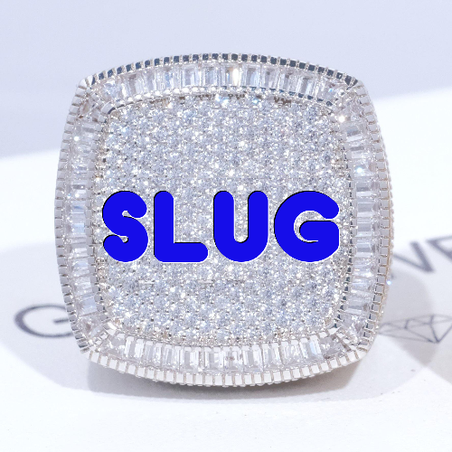 CUSTOM LETTER 3D ICED RING