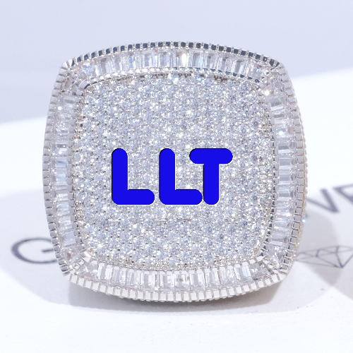 CUSTOM LETTER 3D ICED RING