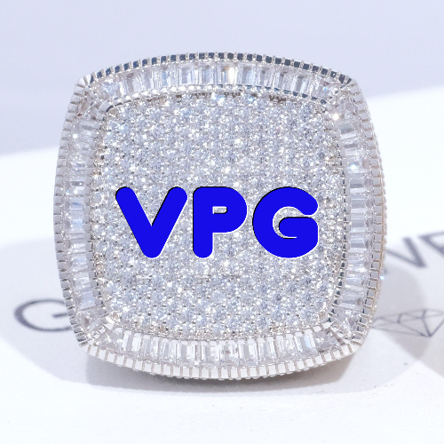 CUSTOM LETTER 3D ICED RING