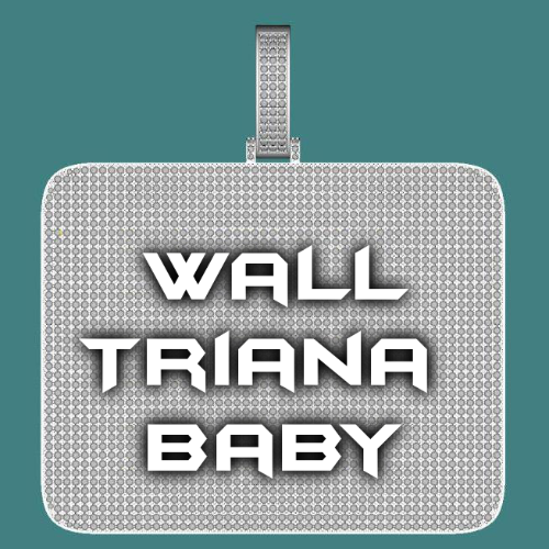 CUSTOM LETTER NECKLACE 3D BIG SQUARE