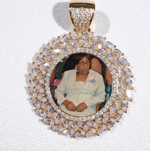 Large 3D Wheat Ear Custom Picture Pendant