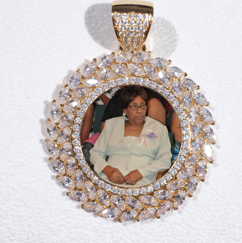 Large 3D Wheat Ear Custom Picture Pendant