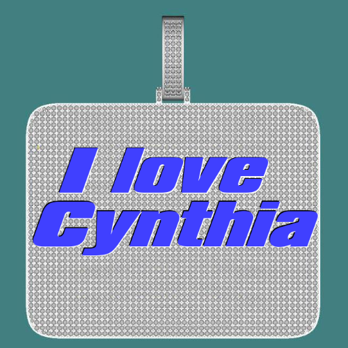 CUSTOM LETTER NECKLACE 3D BIG SQUARE