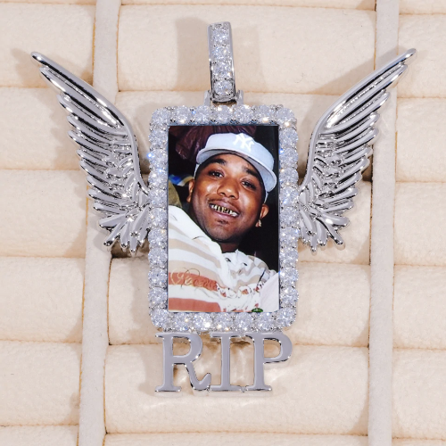 RIP WING 3D CUSTOM PICTURE PENDANT