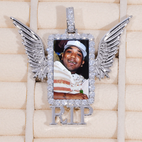 RIP WING 3D CUSTOM PICTURE PENDANT