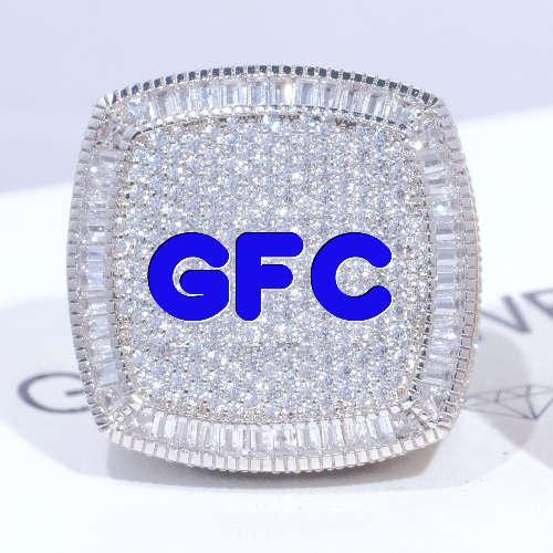CUSTOM LETTER 3D ICED RING