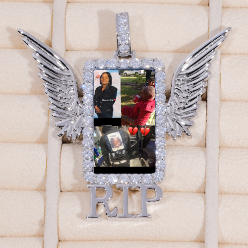 RIP WING 3D CUSTOM PICTURE PENDANT