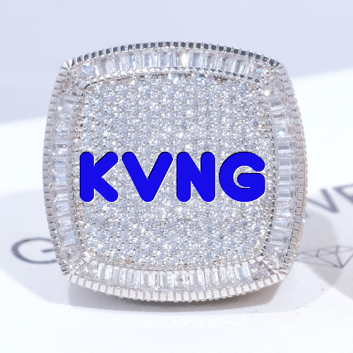 CUSTOM LETTER 3D ICED RING
