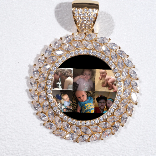 Large 3D Wheat Ear Custom Picture Pendant
