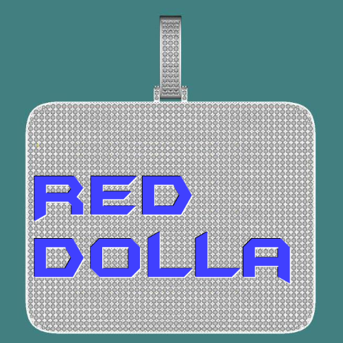 CUSTOM LETTER NECKLACE 3D BIG SQUARE