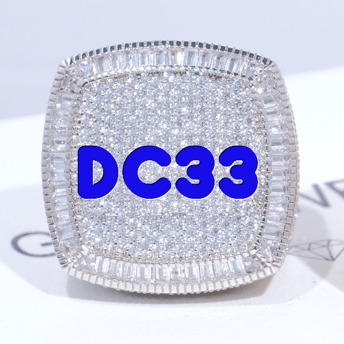 CUSTOM LETTER 3D ICED RING