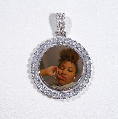 3D Spinning 2-Faced Custom Picture Pendant