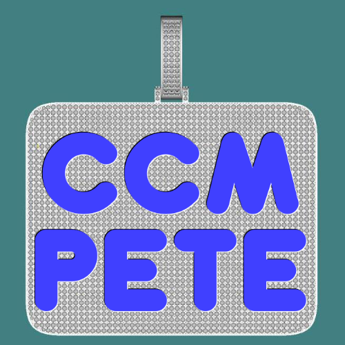 CUSTOM LETTER NECKLACE 3D BIG SQUARE