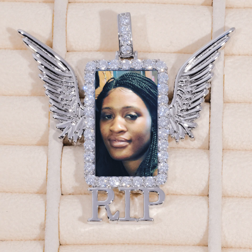 RIP WING 3D CUSTOM PICTURE PENDANT