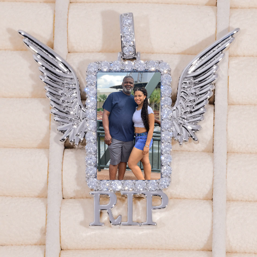 RIP WING 3D CUSTOM PICTURE PENDANT