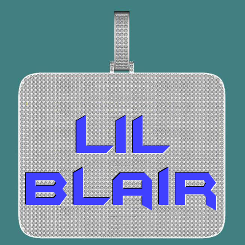 CUSTOM LETTER NECKLACE 3D BIG SQUARE