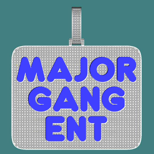 CUSTOM LETTER NECKLACE 3D BIG SQUARE
