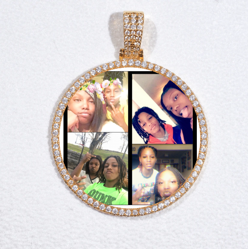 MEDIUM 3D CIRCLE CUSTOM PICTURE PENDANT