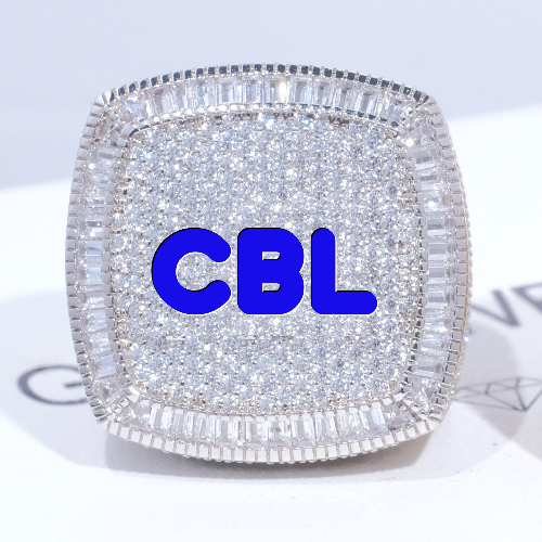 CUSTOM LETTER 3D ICED RING