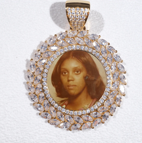 Large 3D Wheat Ear Custom Picture Pendant