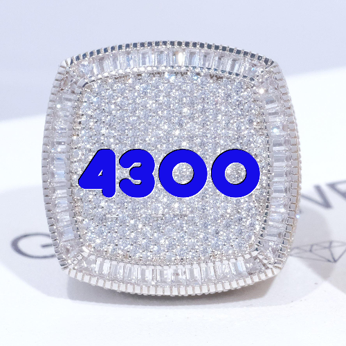 CUSTOM LETTER 3D ICED RING