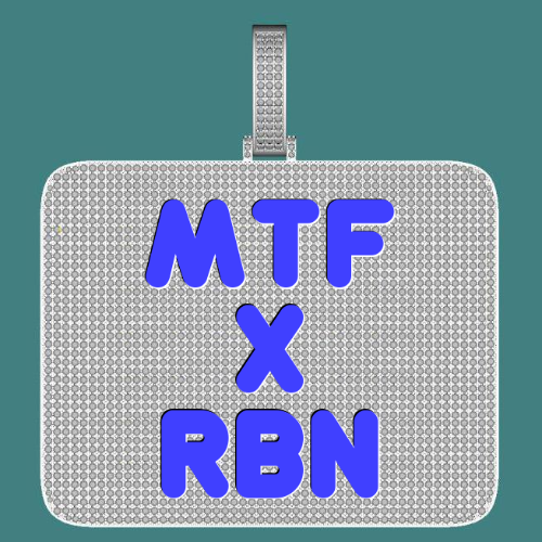 CUSTOM LETTER NECKLACE 3D BIG SQUARE