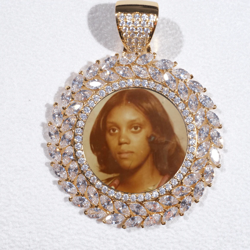 Large 3D Wheat Ear Custom Picture Pendant