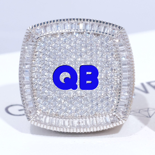 CUSTOM LETTER 3D ICED RING