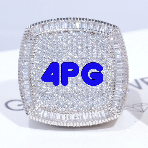 CUSTOM LETTER 3D ICED RING