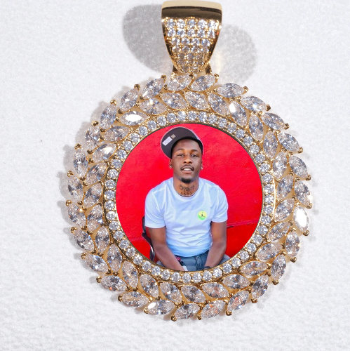 Large 3D Wheat Ear Custom Picture Pendant