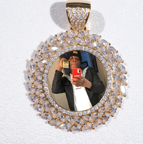 Large 3D Wheat Ear Custom Picture Pendant