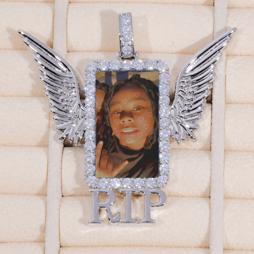 RIP WING 3D CUSTOM PICTURE PENDANT