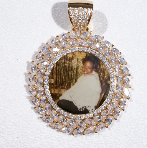 Large 3D Wheat Ear Custom Picture Pendant