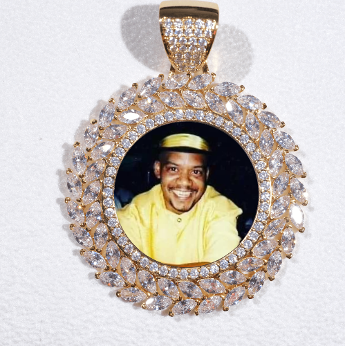 Large 3D Wheat Ear Custom Picture Pendant