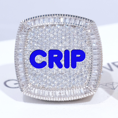 CUSTOM LETTER 3D ICED RING