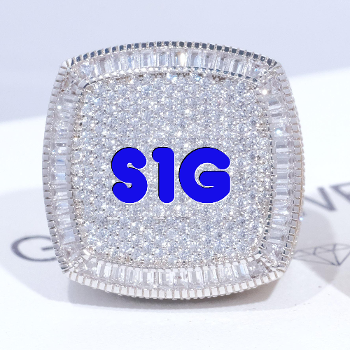 CUSTOM LETTER 3D ICED RING