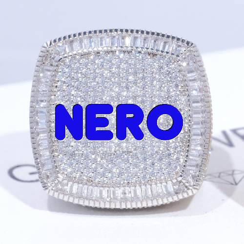 CUSTOM LETTER 3D ICED RING