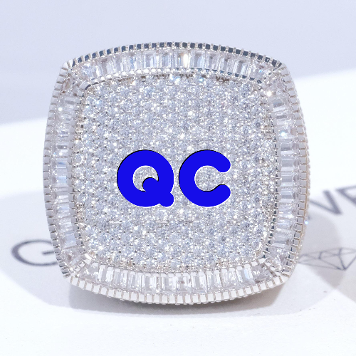 CUSTOM LETTER 3D ICED RING