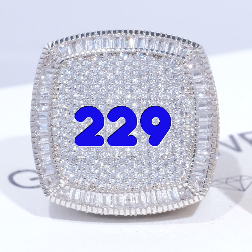CUSTOM LETTER 3D ICED RING