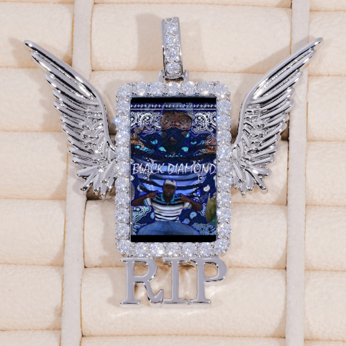 RIP WING 3D CUSTOM PICTURE PENDANT
