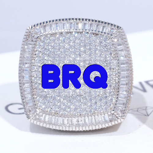 CUSTOM LETTER 3D ICED RING